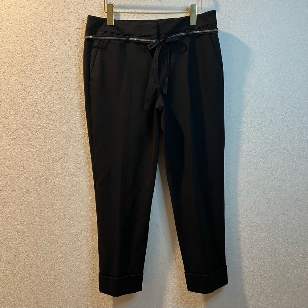 Women’s new WHBM black the girlfriend ponte career pants size 8
